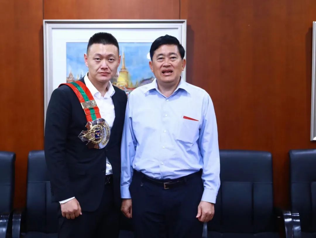泰国驻华大使习萨目接见前伦披尼冠军中国泰拳联合会荣誉主席孙旭
